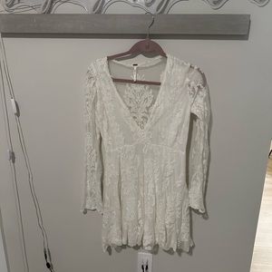 Free people lace white dress